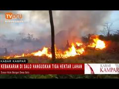 KEBAKARAN DI SALO HANGUSKAN TIGA HEKTAR LAHAN